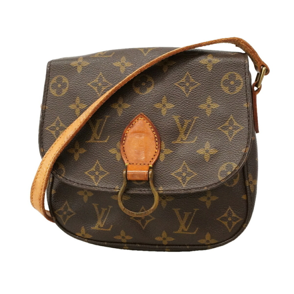 Louis Vuitton Monogram Saint Cloud MM Shoulder Bag M51243 Brown Women's